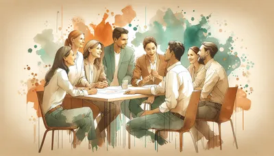 Team dat constructief omgaat met conflicten oplossen op het werk