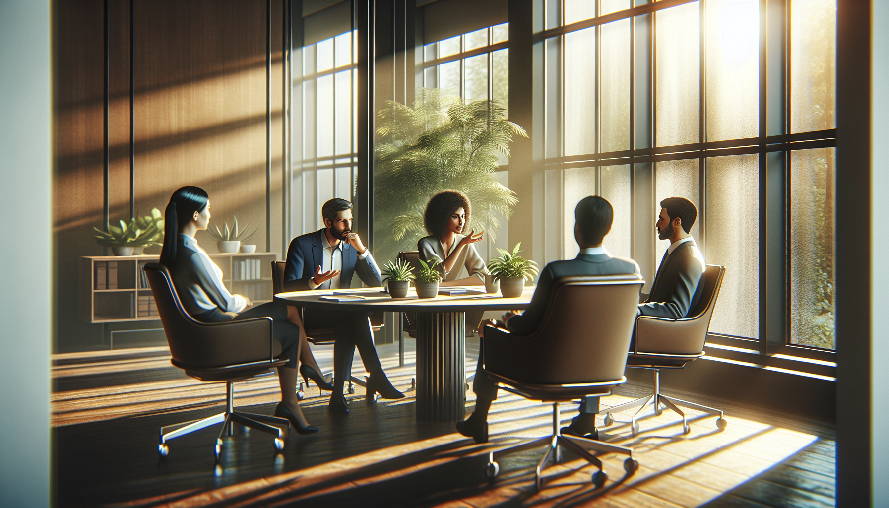 Leider ontvangt feedback in een teamgesprek over samenwerking