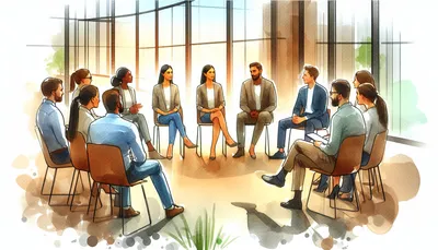 Team in open gesprek over feedback en psychologische veiligheid