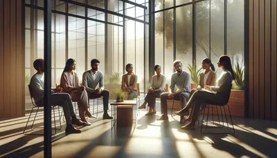 Mindfulness op de werkvloer: rustig team in overleg